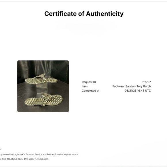 NEW! Tory Burch Miller Sandal Triangle Geo Print Flip Flop Authenticated Sz 6.5 - Picture 6 of 10